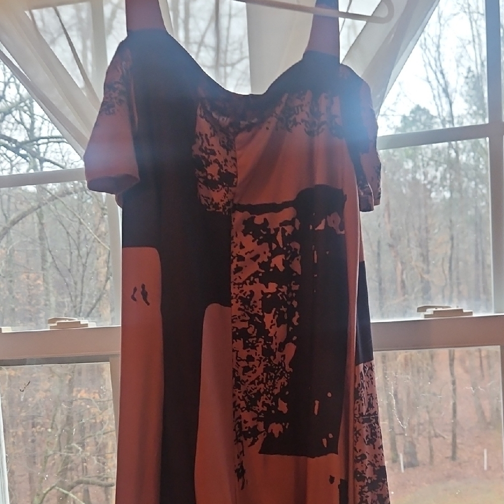 Abstract Print Dress
